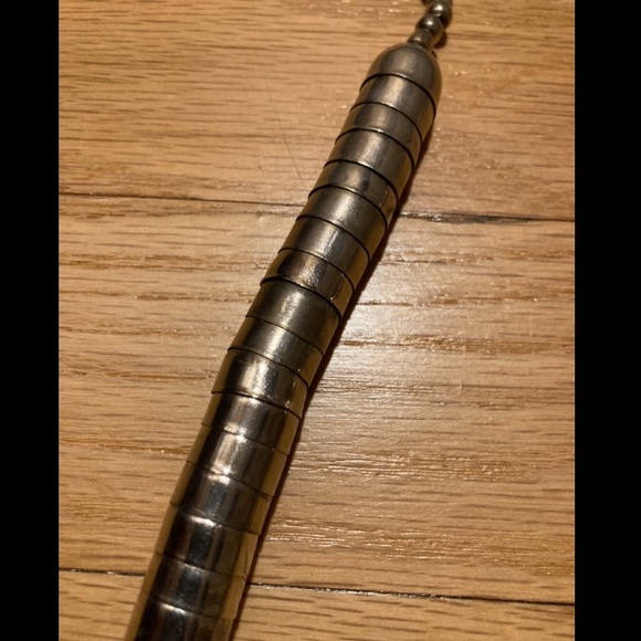 🖤 Vintage 1960’s boho silver metal necklace - Picture 4 of 5